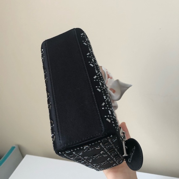 Mini Lady Dior black satin with cristals - Picture 11 of 12